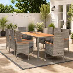 Elevate Your Outdoor Space with 9-Piece Dining Set