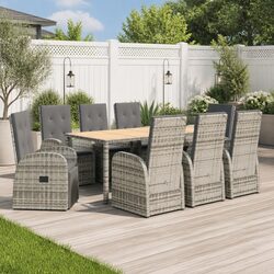 Transform Your Outdoor Space with This 9-Piece Dining Set