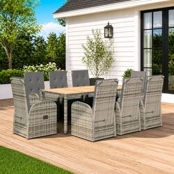 Elevate Your Outdoor Space with This 9 Piece Dining Set