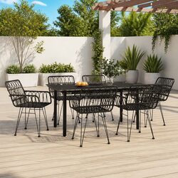 Transform Your Outdoor Space with This 7 Piece Dining Set
