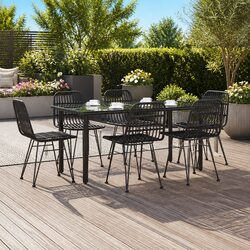 Transform Your Patio with This 7 Piece Garden Dining Set