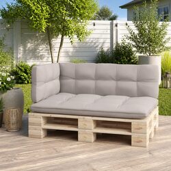 Pallet Sofa Backrest 110cm Black Outdoor Furniture Support with Mounting