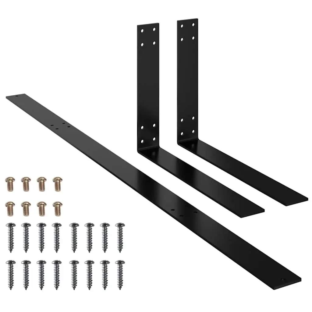 Pallet Sofa Backrest 110cm Black Weather-Resistant Iron Adjustable Support