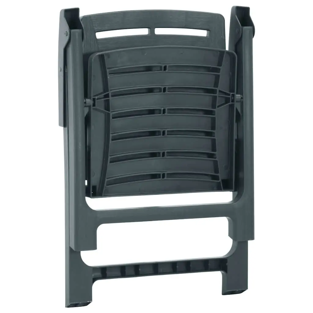 Outdoor Garden Chairs 2 Piece Set Lightweight Plastic Seating