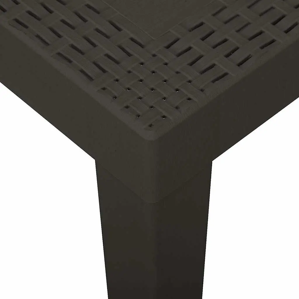 Garden Dining Table Anthracite Weather Resistant Outdoor Patio Furniture