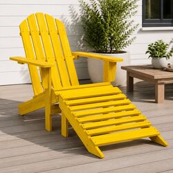 Enhance Your Outdoor Space with a Yellow Adirondack Chair