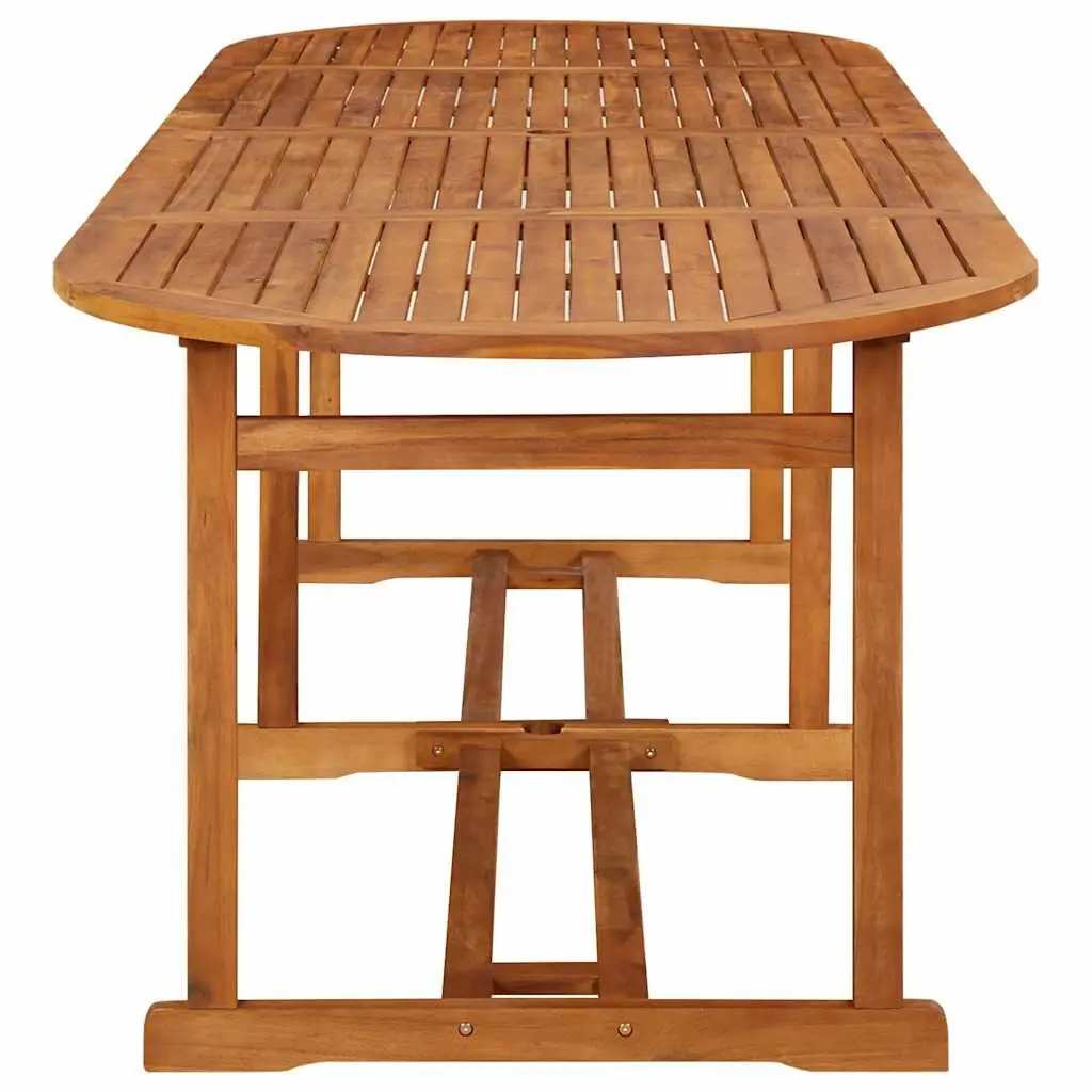 Garden Dining Table 280x90x75 cm Solid Acacia Wood Outdoor Furniture Brown