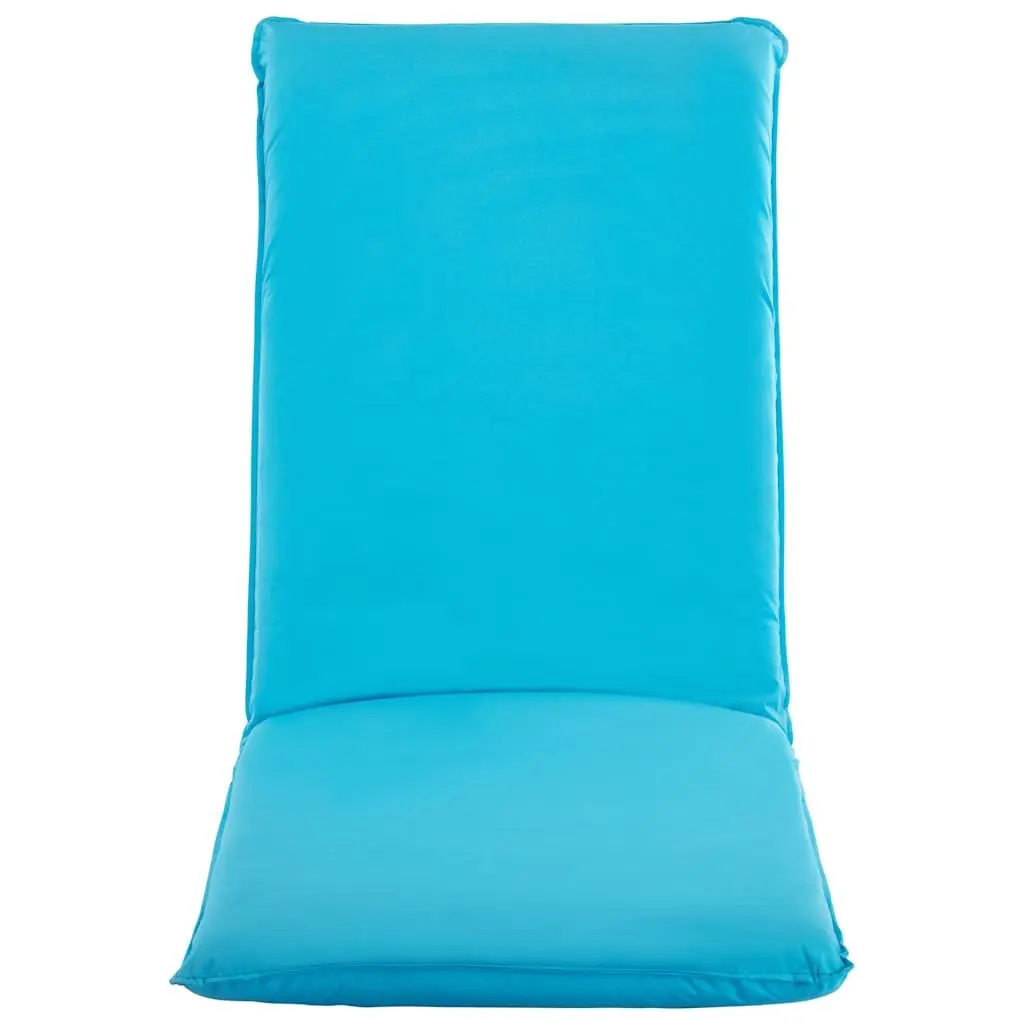 Foldable Sunlounger Blue 5-Level Adjustable Oxford Fabric Garden Beach Lounger