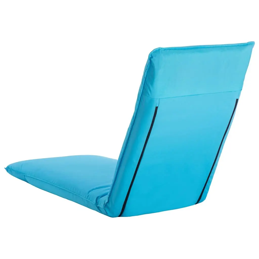 Foldable Sunlounger Blue 5-Level Adjustable Oxford Fabric Garden Beach Lounger