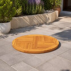 Enhance Your Space with a 50cm Round Teak Wood Table Top