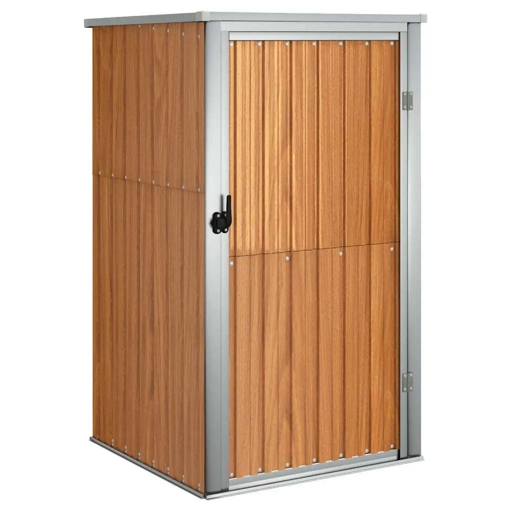Garden Tool Shed 88x89x161cm Galvanised Steel Frame Outdoor Storage Box