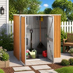 Brown Outdoor Storage Box: Enhance Your Garden Space