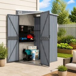Enhance Your Outdoor Space with This Grey Garden Shed