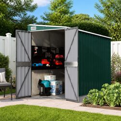 Green Garden Shed 118x288x178 cm for Outdoor Spaces