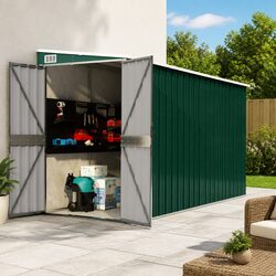 Green Garden Shed 118x382x178cm