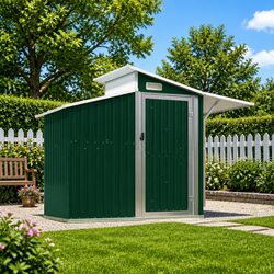 Green Garden Shed 270x130x208.5cm