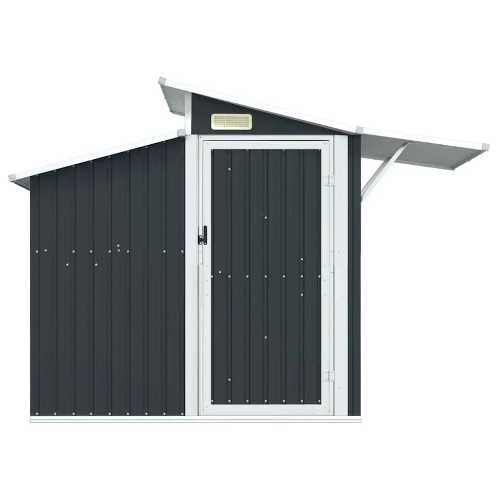 Garden Shed Anthracite Galvanised Steel Durable Outdoor Storage Tool House