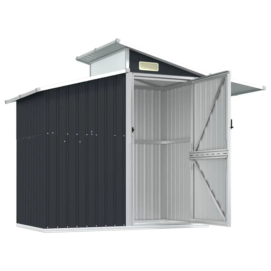 Garden Shed Anthracite Galvanised Steel Durable Outdoor Storage Tool House