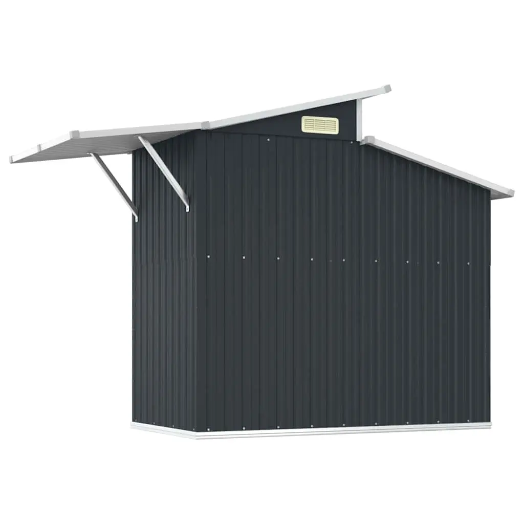 Garden Shed Anthracite Galvanised Steel Durable Outdoor Storage Tool House
