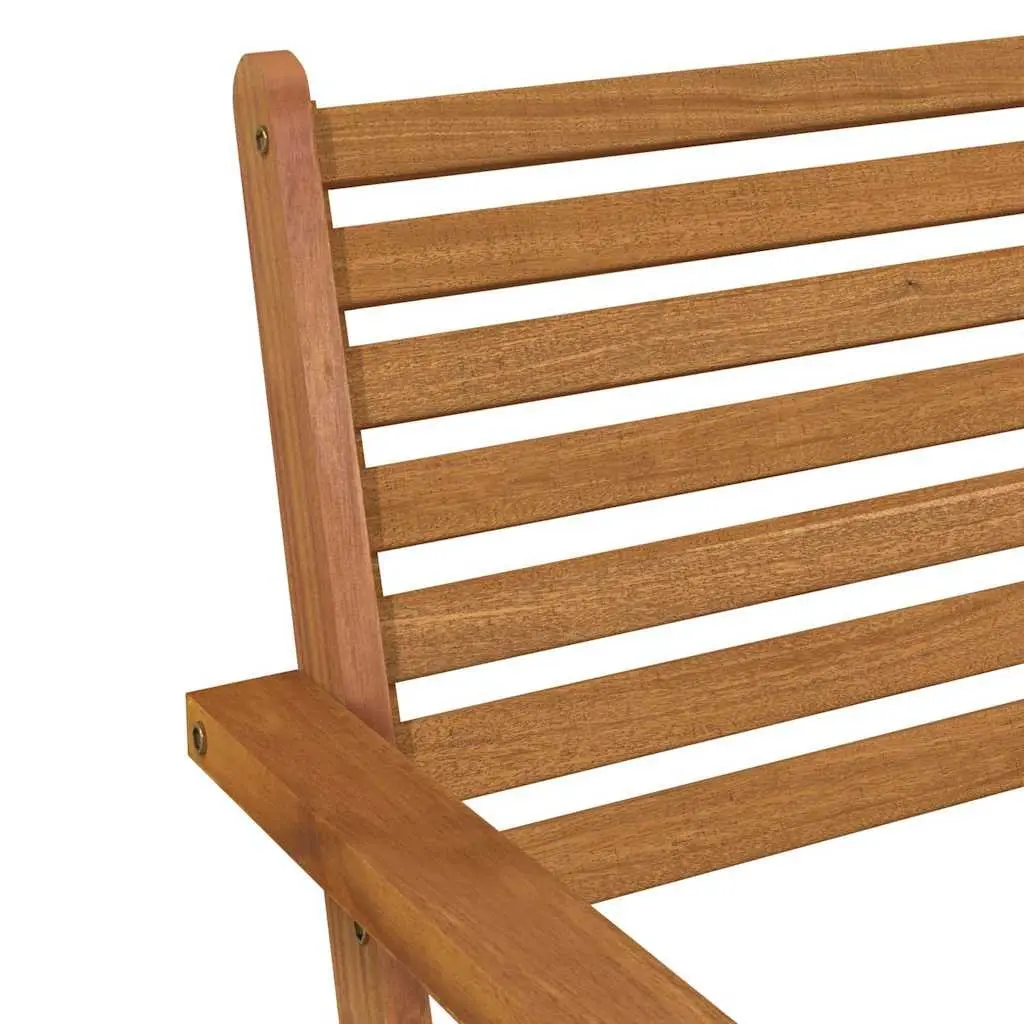 Outdoor Garden Chairs 2 pcs Solid Wood Acacia Brown Patio Lounge Seating