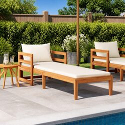 Stylish Acacia Wood Sun Lounger for Your Garden