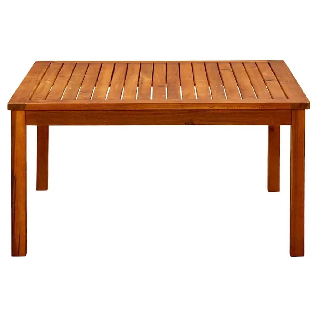 Solid Acacia Wood Coffee Table 85x85x45 cm Weather Resistant Outdoor Furniture Brown