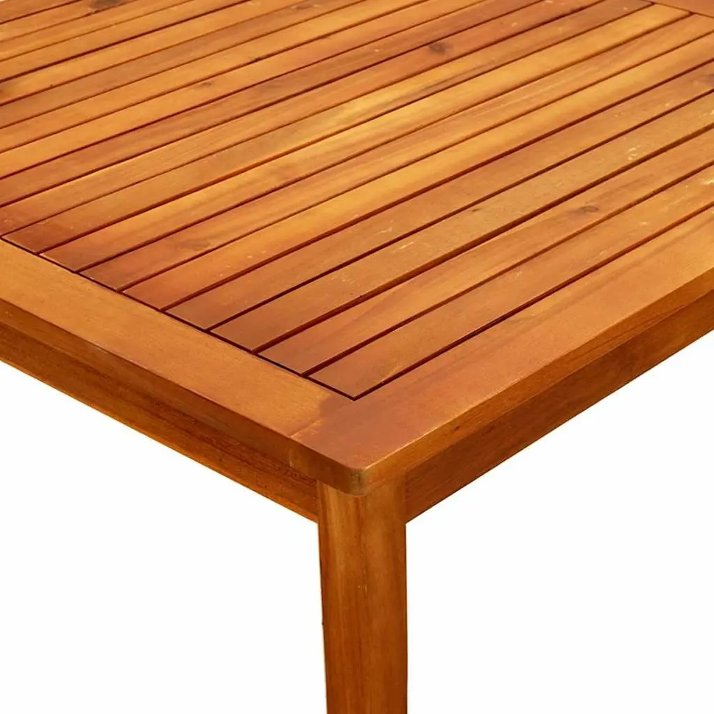 Solid Acacia Wood Coffee Table 85x85x45 cm Weather Resistant Outdoor Furniture Brown