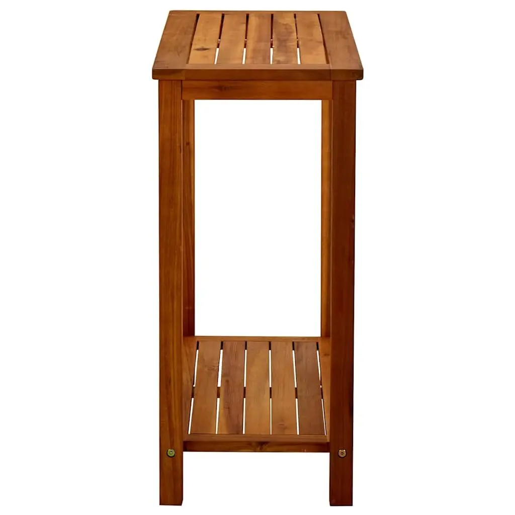 Garden Console Table 80x35x75cm Solid Acacia Wood Durable Outdoor Furniture