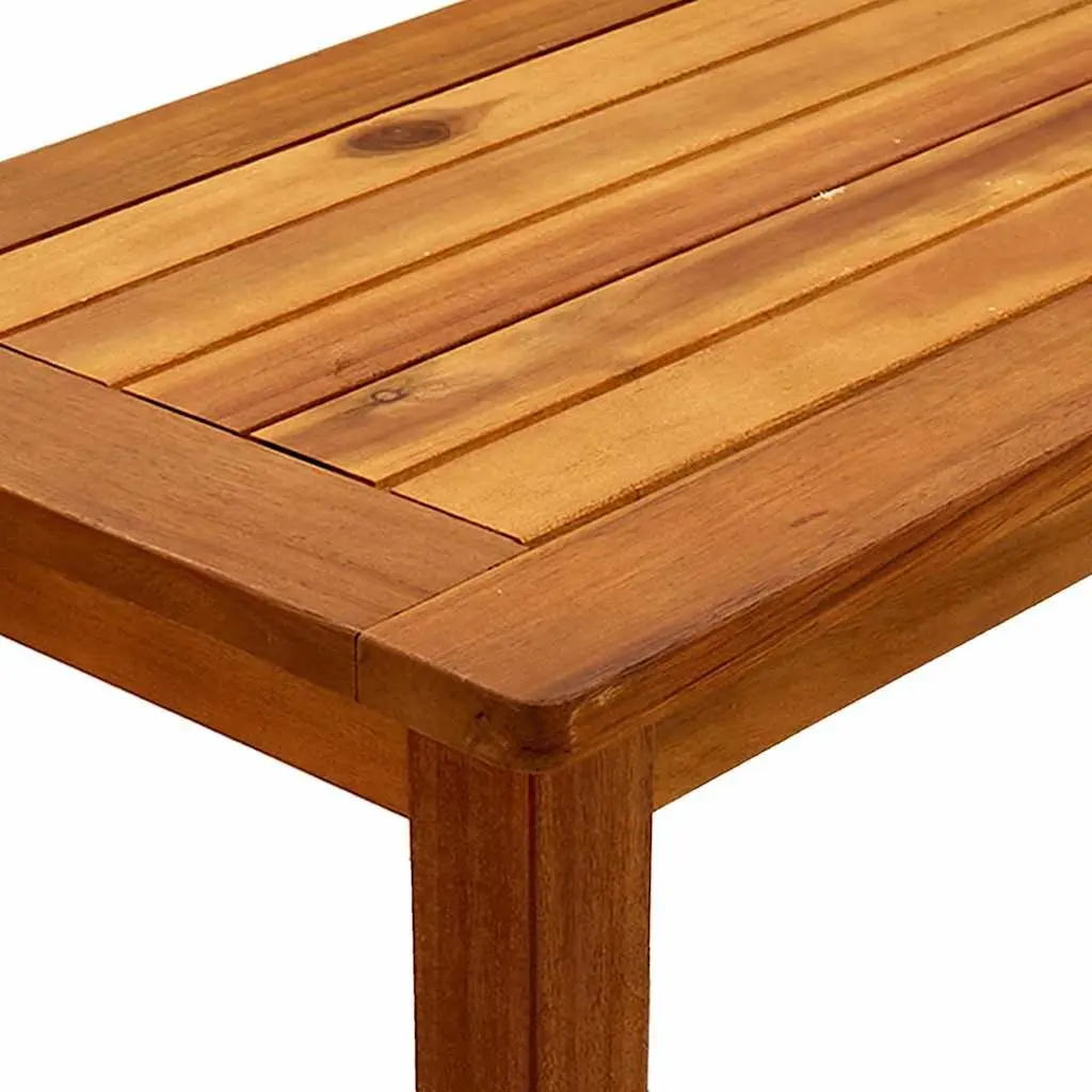 Garden Console Table 80x35x75cm Solid Acacia Wood Durable Outdoor Furniture
