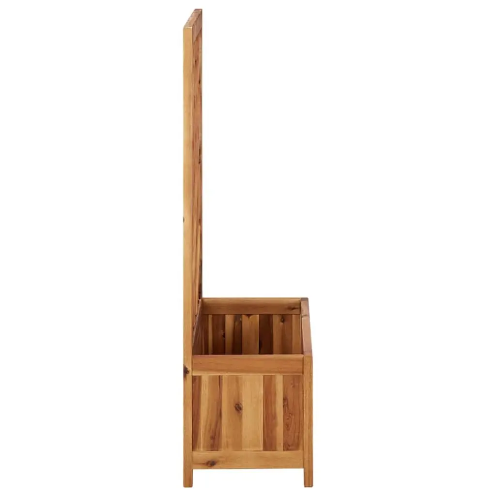 Garden Planter Box with Integrated Trellis Solid Acacia Wood for Outdoor Use