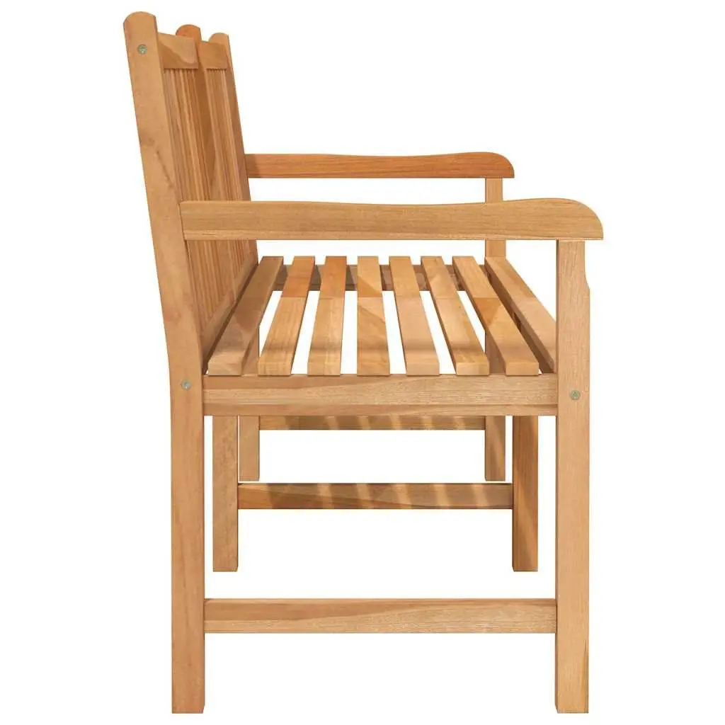 Teak Wood Garden Bench 150cm Outdoor Seating Brown