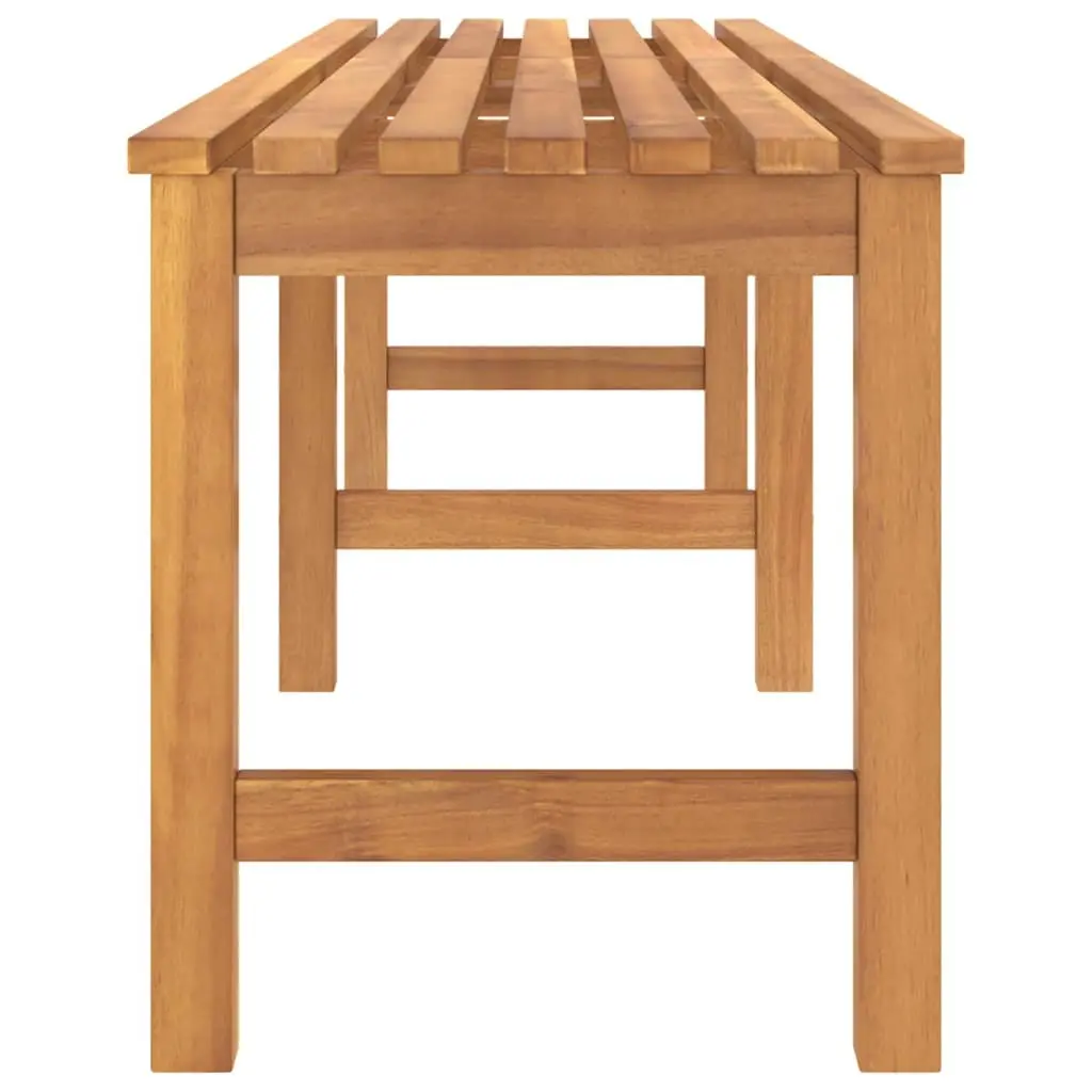 Teak Wood Garden Bench 180cm Weather-Resistant Outdoor Seating Furniture Brown