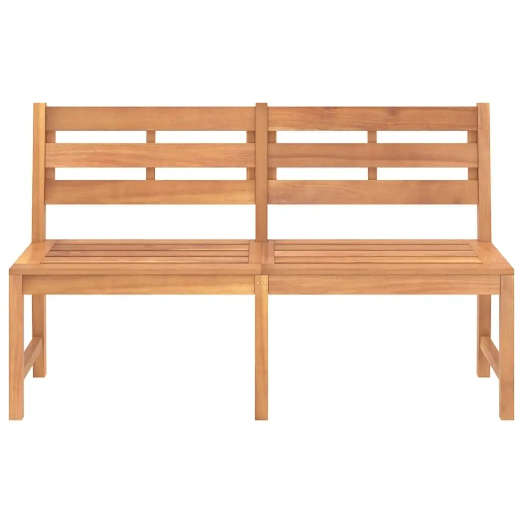 Outdoor Garden Bench 150cm Teak Wood Durable Weather-Resistant Seating Brown