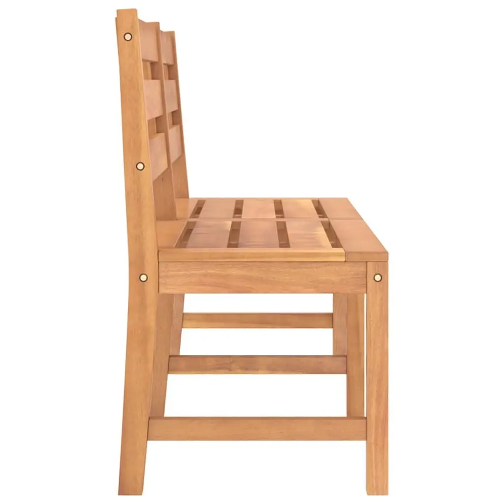 Outdoor Garden Bench 150cm Teak Wood Durable Weather-Resistant Seating Brown