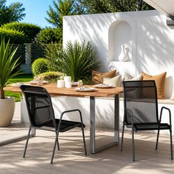 Comfortable Garden Armchair Duo for Outdoor Relaxation