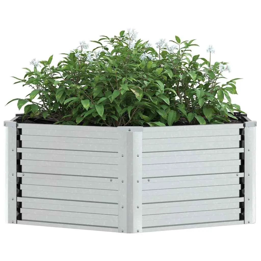 Raised Garden Bed 129x45 cm Metal Planter Box Outdoor Vegetables Flowers Herbs