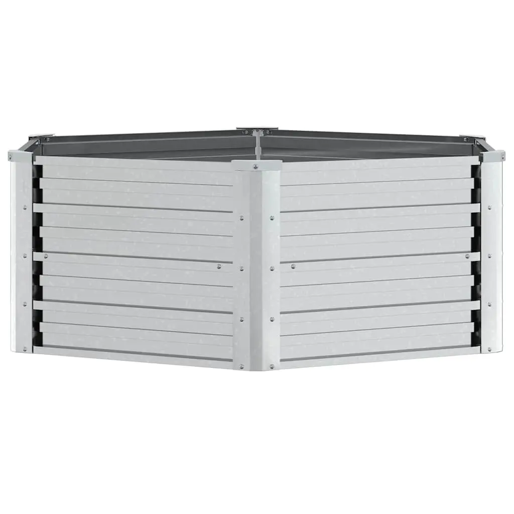 Raised Garden Bed 129x45 cm Metal Planter Box Outdoor Vegetables Flowers Herbs