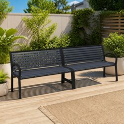 Stylish Twin Outdoor Garden Bench for Your Patio
