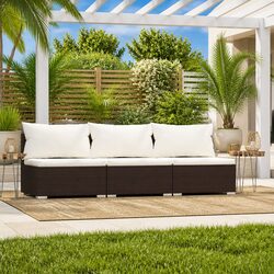 Enhance Your Outdoor Space with a Cozy 3-Seater Sofa
