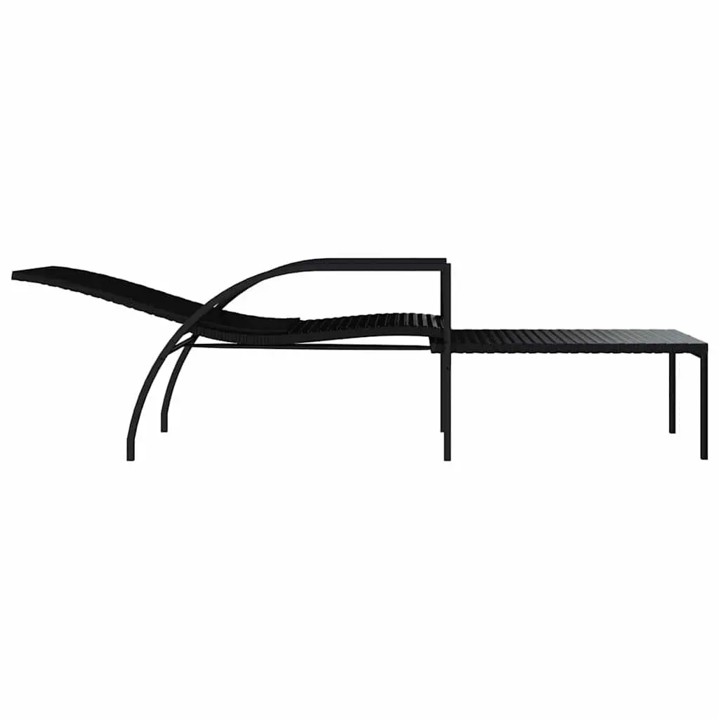 Sun Loungers 2pc Adjustable Backrest Steel Frame Outdoor Patio Garden Relaxing