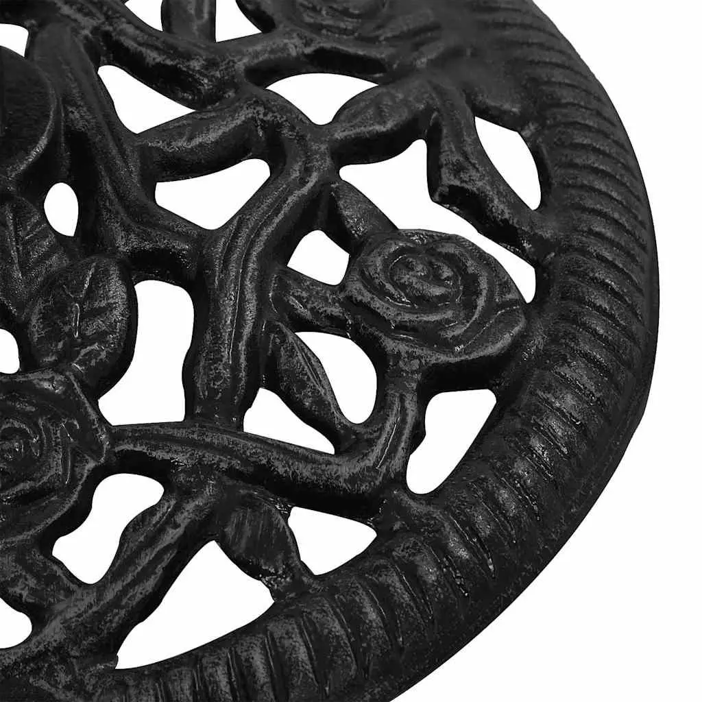 Umbrella Base Black Cast Iron Heavy Duty Stable Support for Outdoor Garden Patio