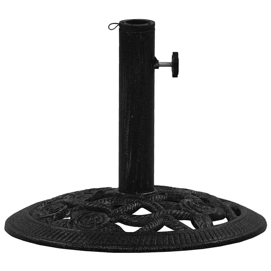 Umbrella Base Cast Iron Black 40x40x32 cm Heavy Duty Outdoor Stand