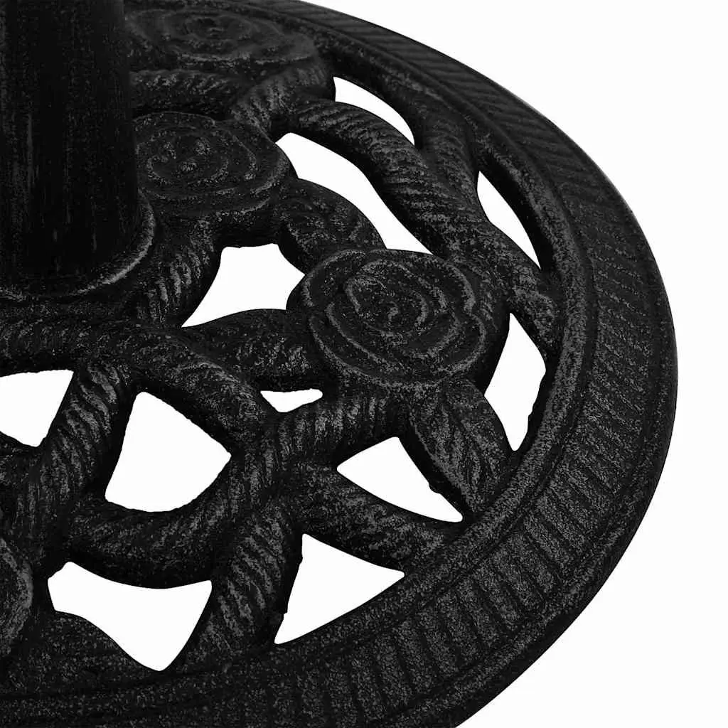 Umbrella Base Cast Iron Black 40x40x32 cm Heavy Duty Outdoor Stand