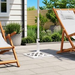 Stylish White Umbrella Base for Your Outdoor Space 44x44x31cm