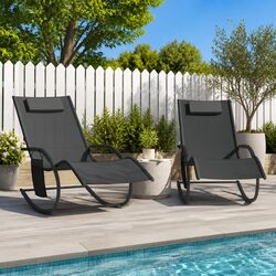 Comfortable Rocking Chairs for Your Outdoor Oasis - 2 pcs