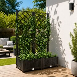 Enhance Your Outdoor Space with a Stylish Planter and Trellis