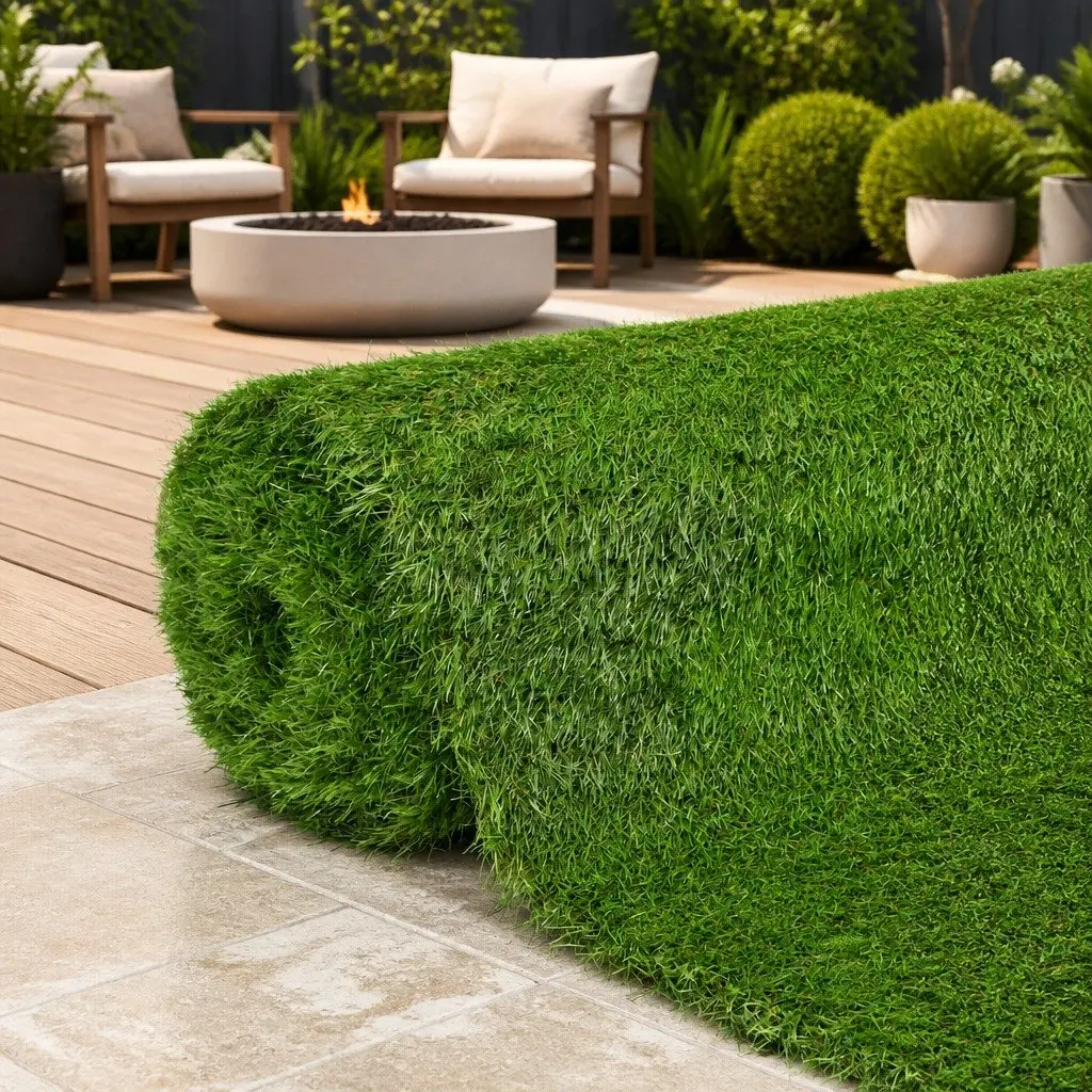 Artificial Grass 1x10m 30mm Pile Height UV-Resistant Synthetic Lawn Turf Garden Patio