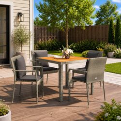 Enhance Your Outdoor Space with This 5 Piece Dining Set