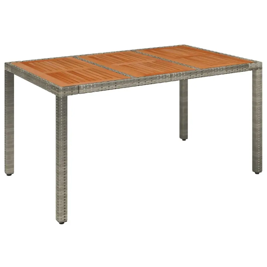 Garden Dining Set 5 Piece Outdoor Patio Furniture Grey Rattan Weather-resistant with Cushions