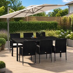 Elevate Your Outdoor Space with 7 Piece Rattan Dining Set